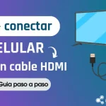 ¿Cómo conectar el celular a la TV con cable HDMI?