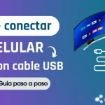 ¿Cómo conectar el celular a la TV con cable USB?