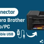 conectar una impresora Brother a una laptop con cable USB